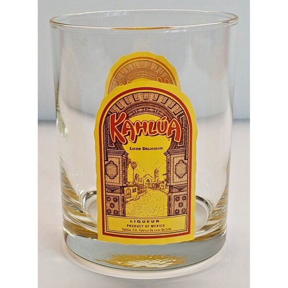 Kahlua Liqueur 4” Drink Glass Double Sided - Picture 3 of 6